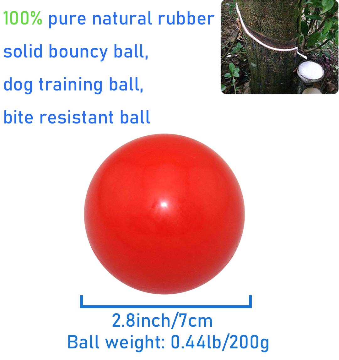 Sunglow dog ball 2.8-inch size ideal for fetch by medium to large dogs
