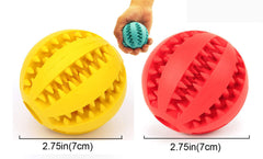 Sunglow dog toy ball bite-resistant material for safe chewing and tooth cleaning
