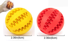 Sunglow two-pack dog toy balls image emphasizing versatile play and boredom relief.