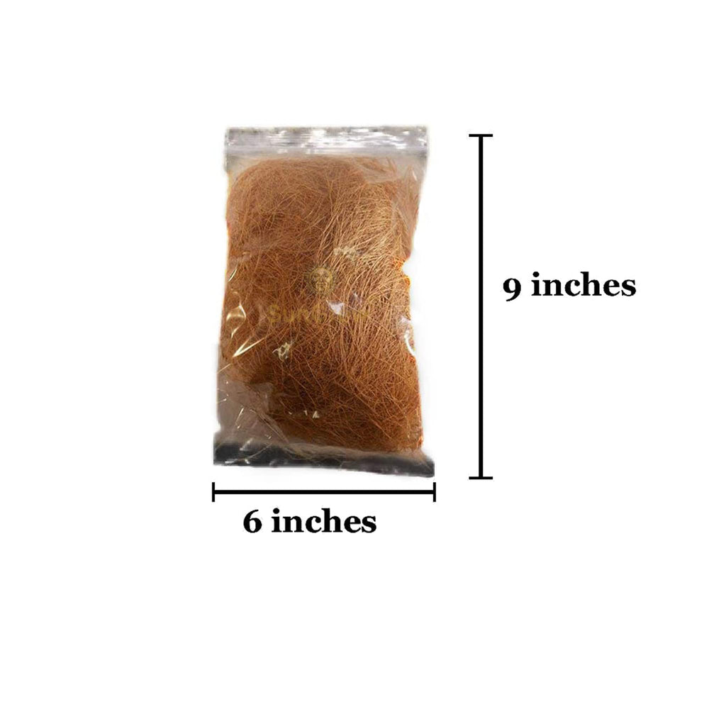 SunGrow 1.5 oz coconut fiber pack, ready for birds' nesting and bedding needs.