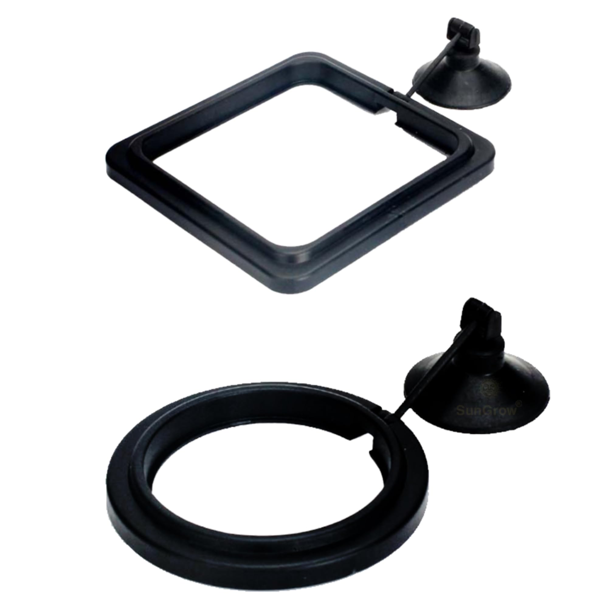 SunGrow Betta feeding ring round 2-inch plate creates calm feeding zones.