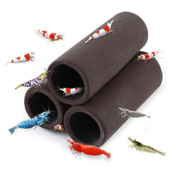 SunGrow Betta & Shrimp ceramic shelters assembly showing interlinked hiding spaces for shrimp and fry