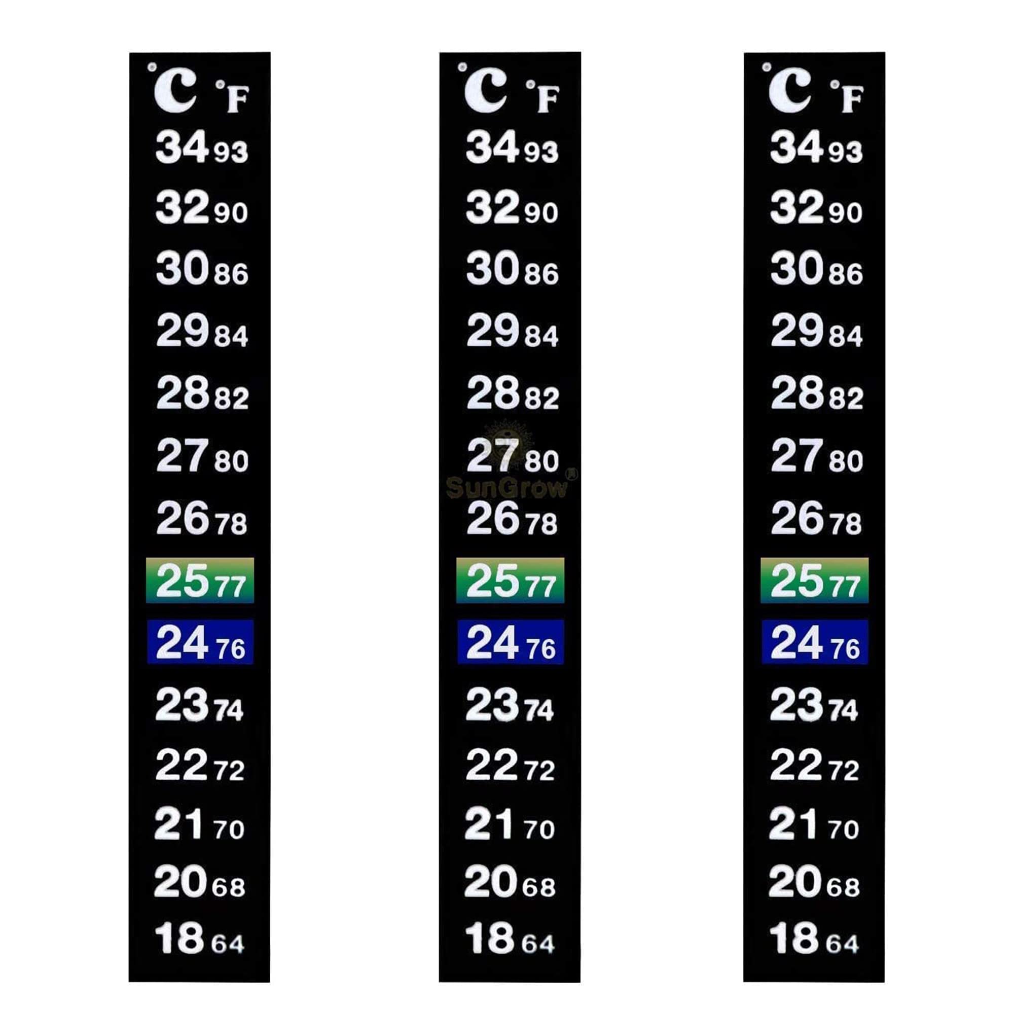 SunGrow Betta thermometer strip application for quick, stable tank temperature setup.