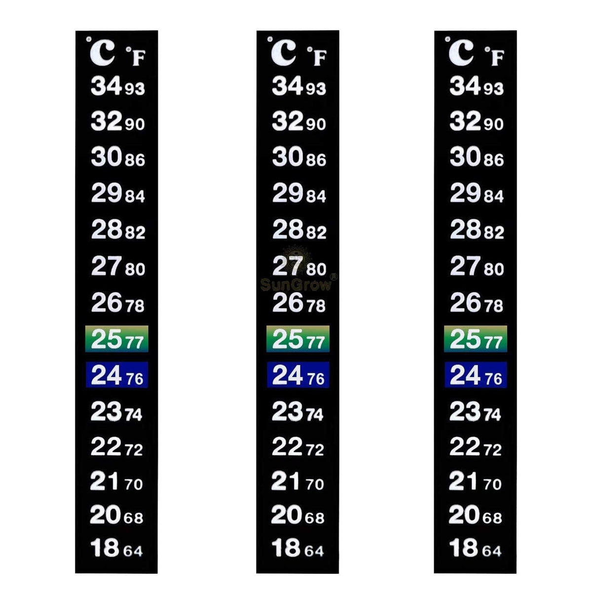 SunGrow Betta thermometer strip application for quick, stable tank temperature setup.