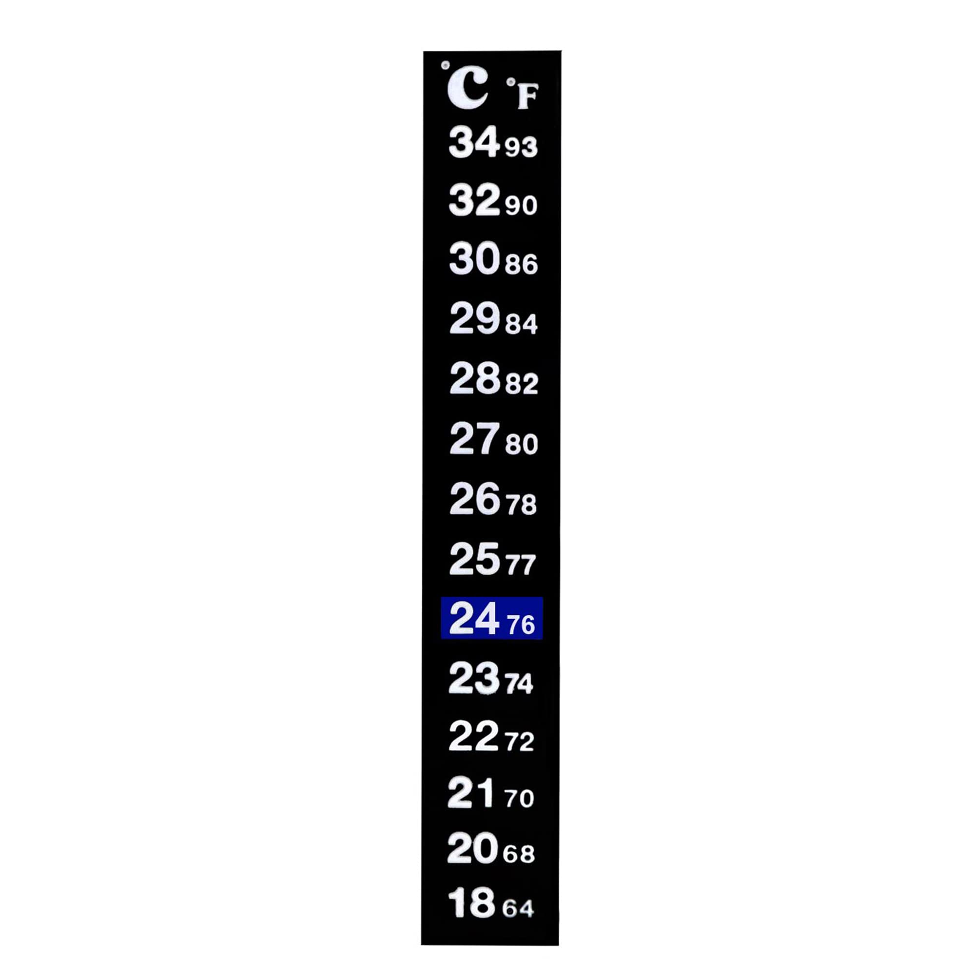 SunGrow Betta thermometer strip peel-stick application simplifies setup and ongoing monitoring.