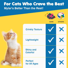 SunGrow Cat Crinkle Mice crinkly sound – responsive sounds excite a cat's pounce.