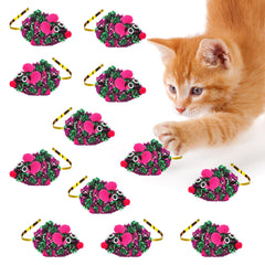 SunGrow Cat Crinkle Mice green purple – invites active indoor play and mental stimulation.