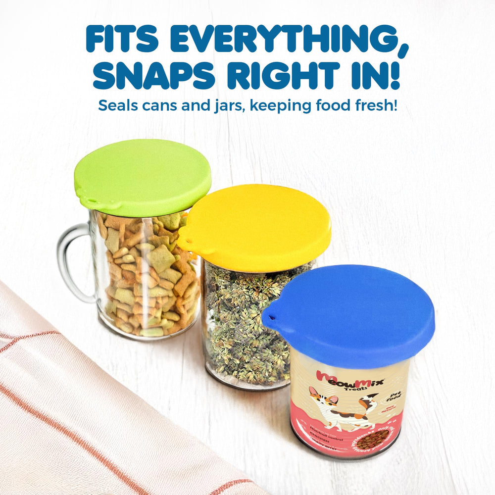 SunGrow cat food can lids universal-fit option suits fridge or freezer storage.