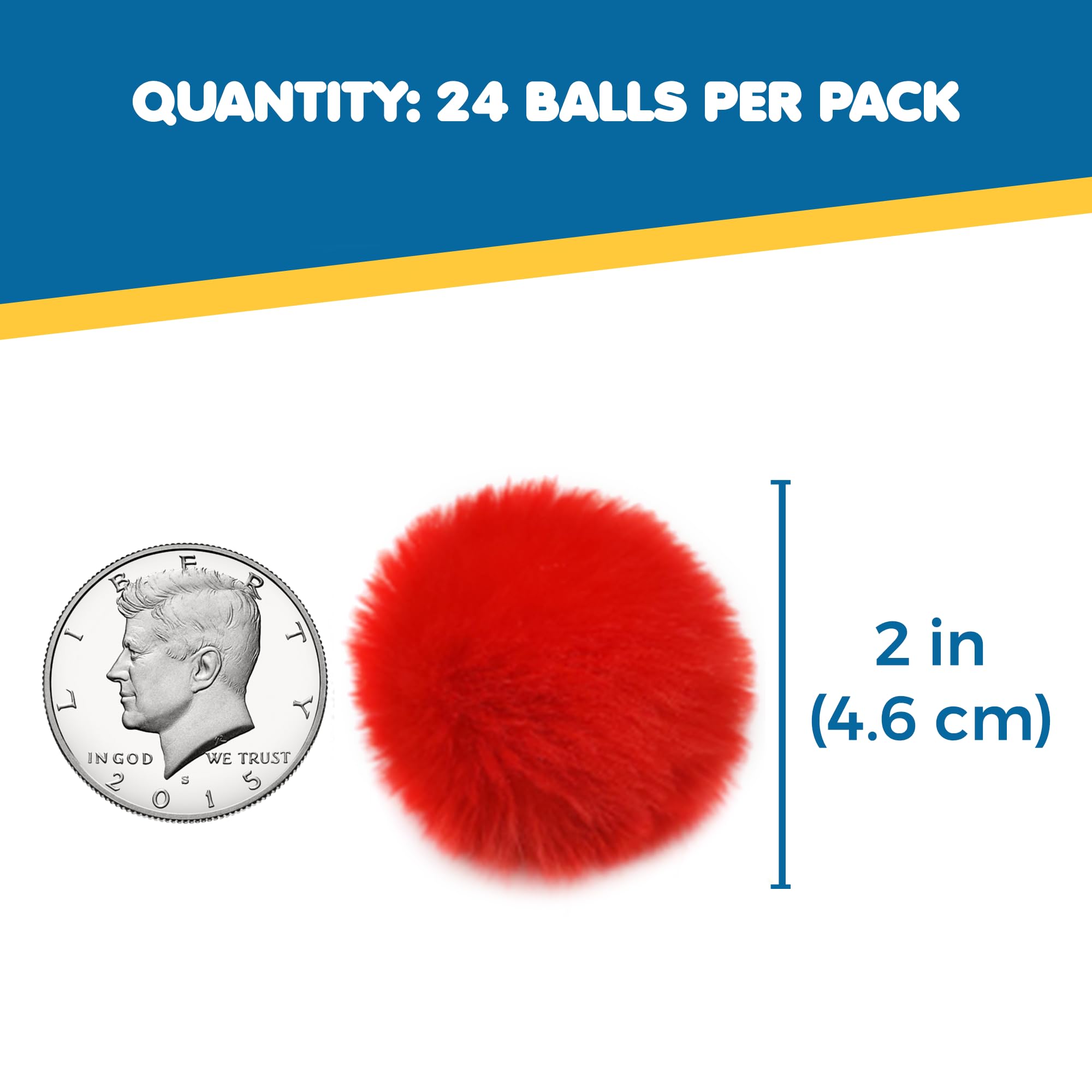SunGrow Pom Pom Balls doubles as festive decor and craft accents.