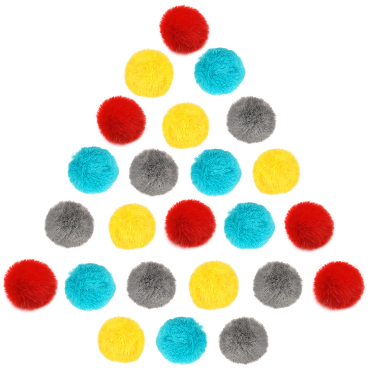 SunGrow Cat Pom Pom Balls 24-pack brighten playtime and indoor kitten enrichment.