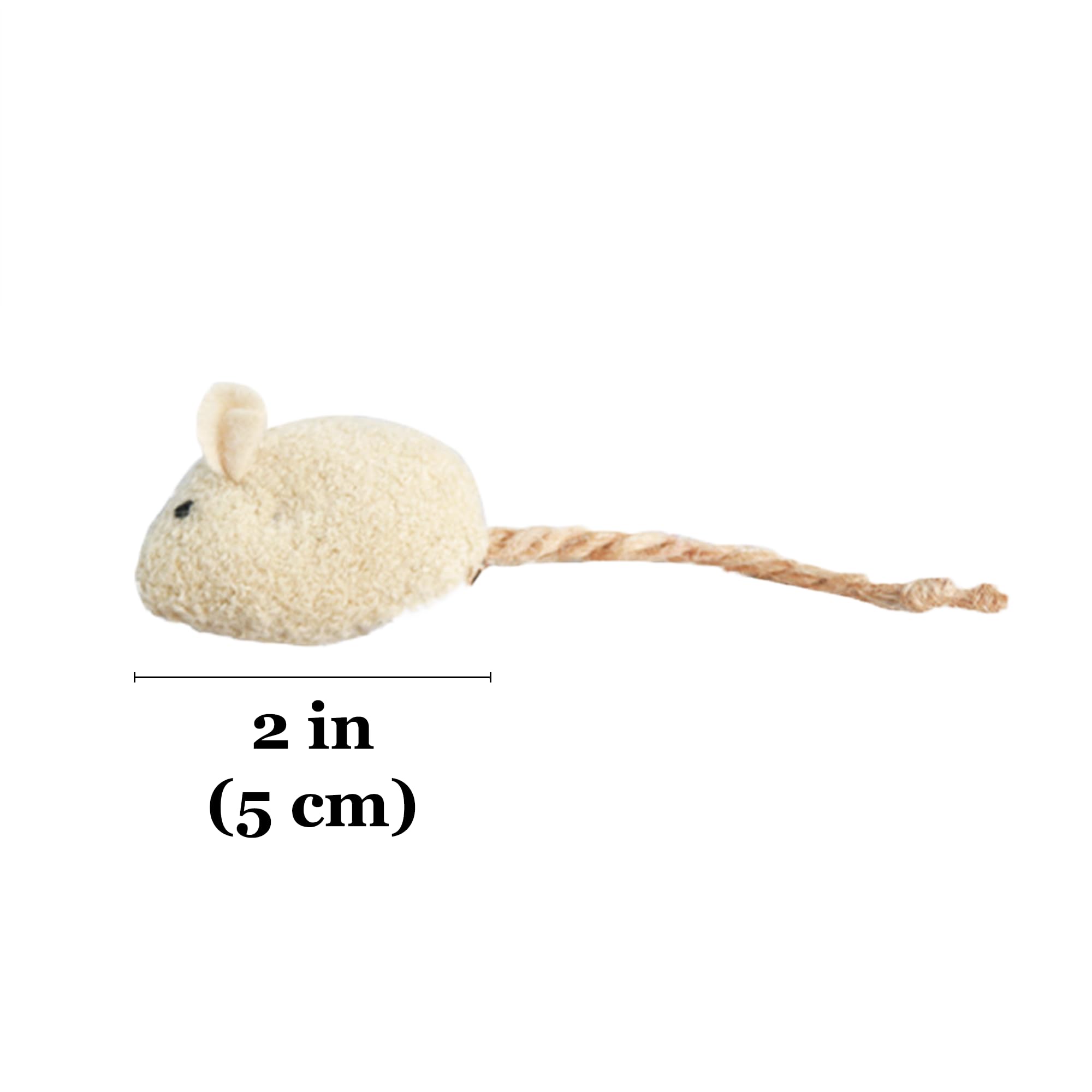 SunGrow Catnip Mice durable materials withstand playful chews.