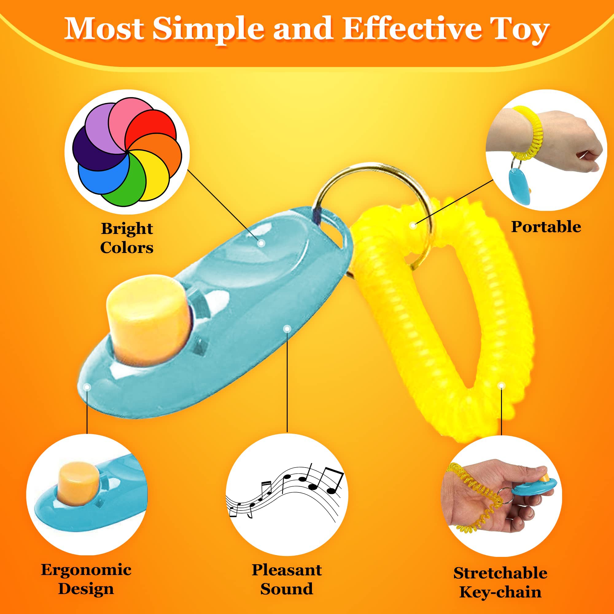 SunGrow clicker with keychain attachment for easy carry during practice