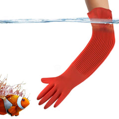 SunGrow dog and cat grooming gloves keep arms dry during baths.