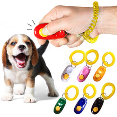 SunGrow training clicker in blue demonstrates bright colors for visible feedback during puppy training.