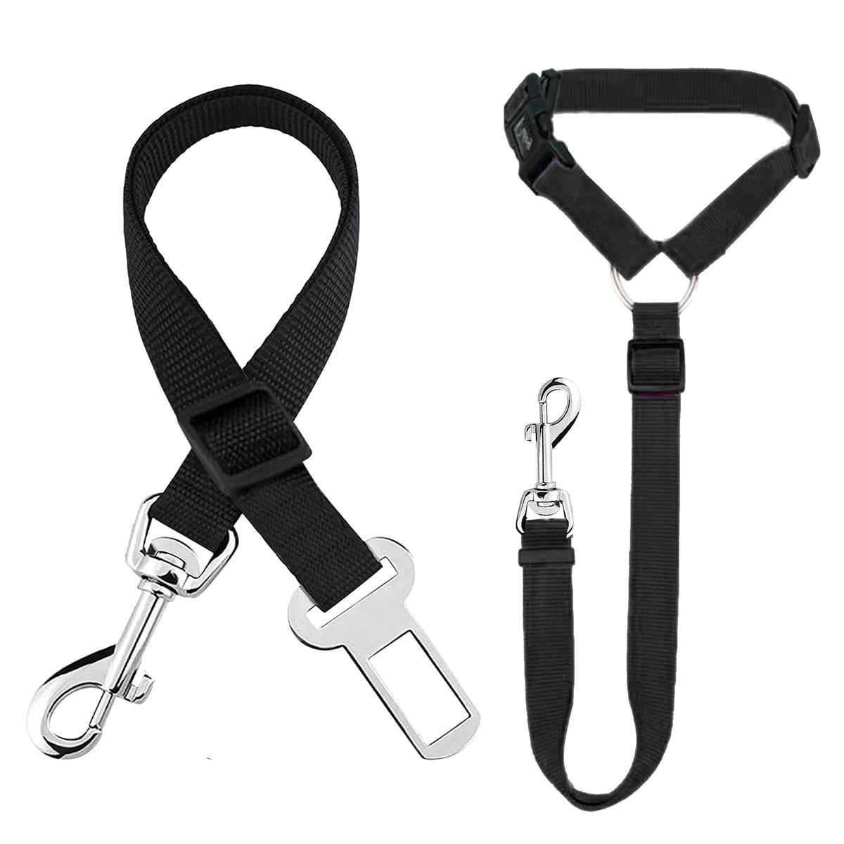 SunGrow dog seatbelt clip-front keeps your pet secure during car rides