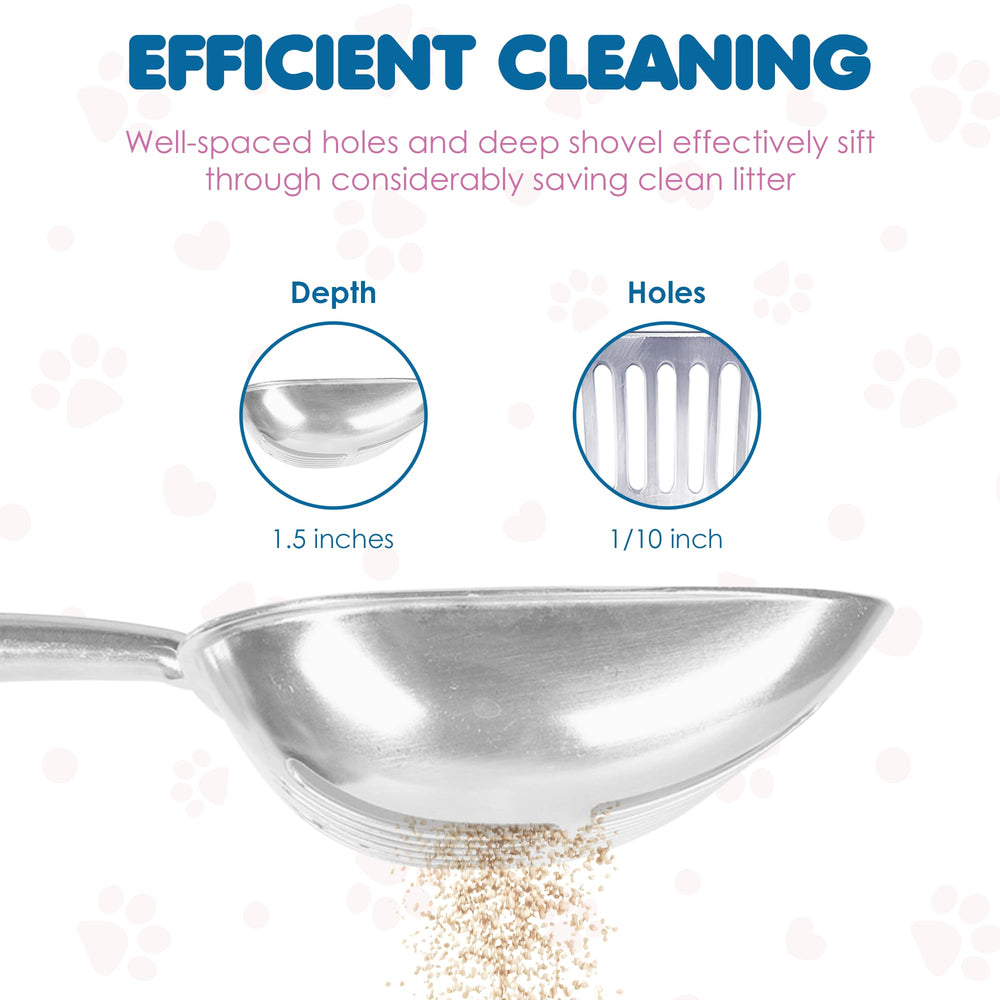 SunGrow deep-scoop metal blade reaches bottom corners effortlessly