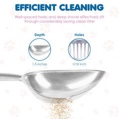 SunGrow deep-scoop metal blade reaches bottom corners effortlessly