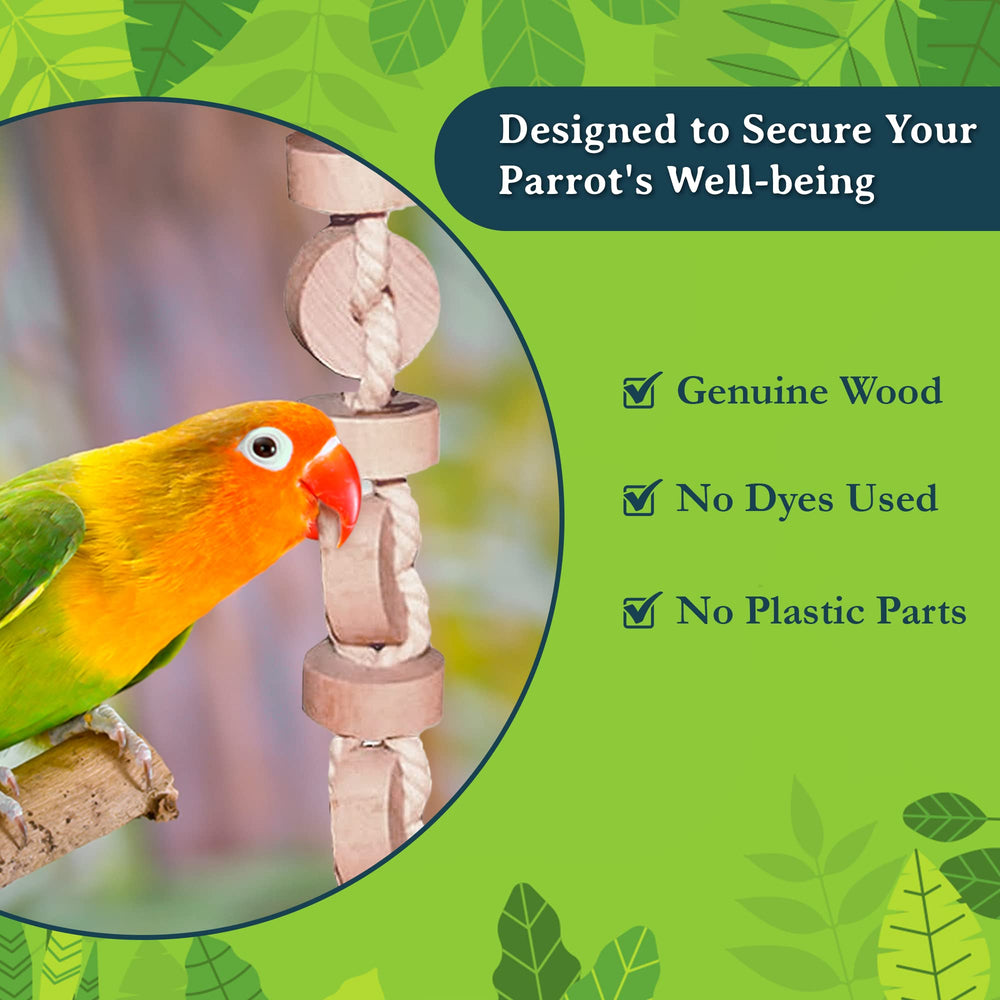 SunGrow natural pet-safe material keeps birds safe during play