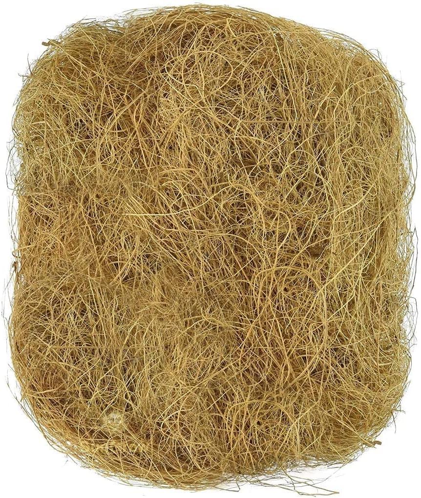 SunGrow coconut fiber helps nest-building for finches and canaries in cages.