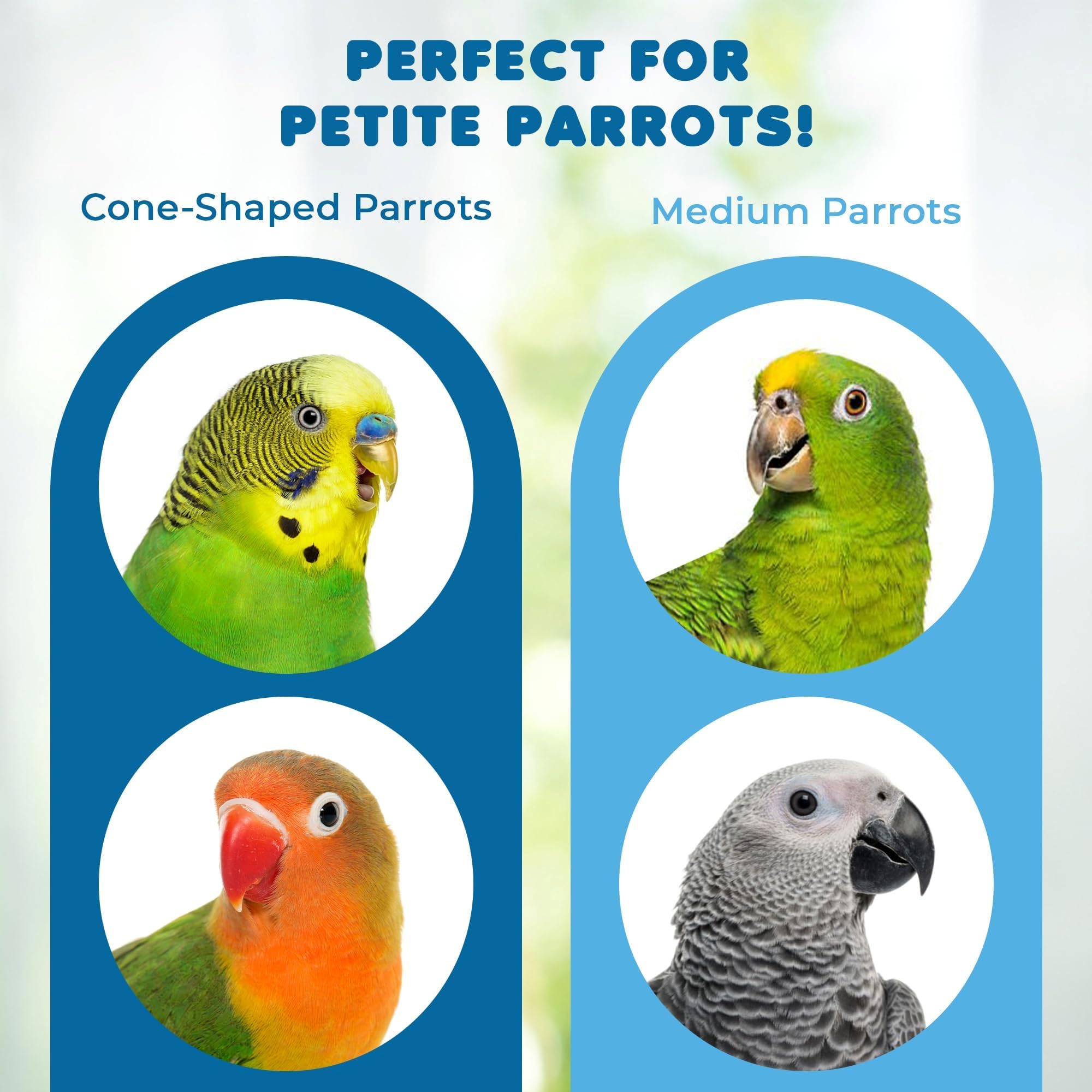 SunGrow parrot toy with cotton rope helps preening and grooming play