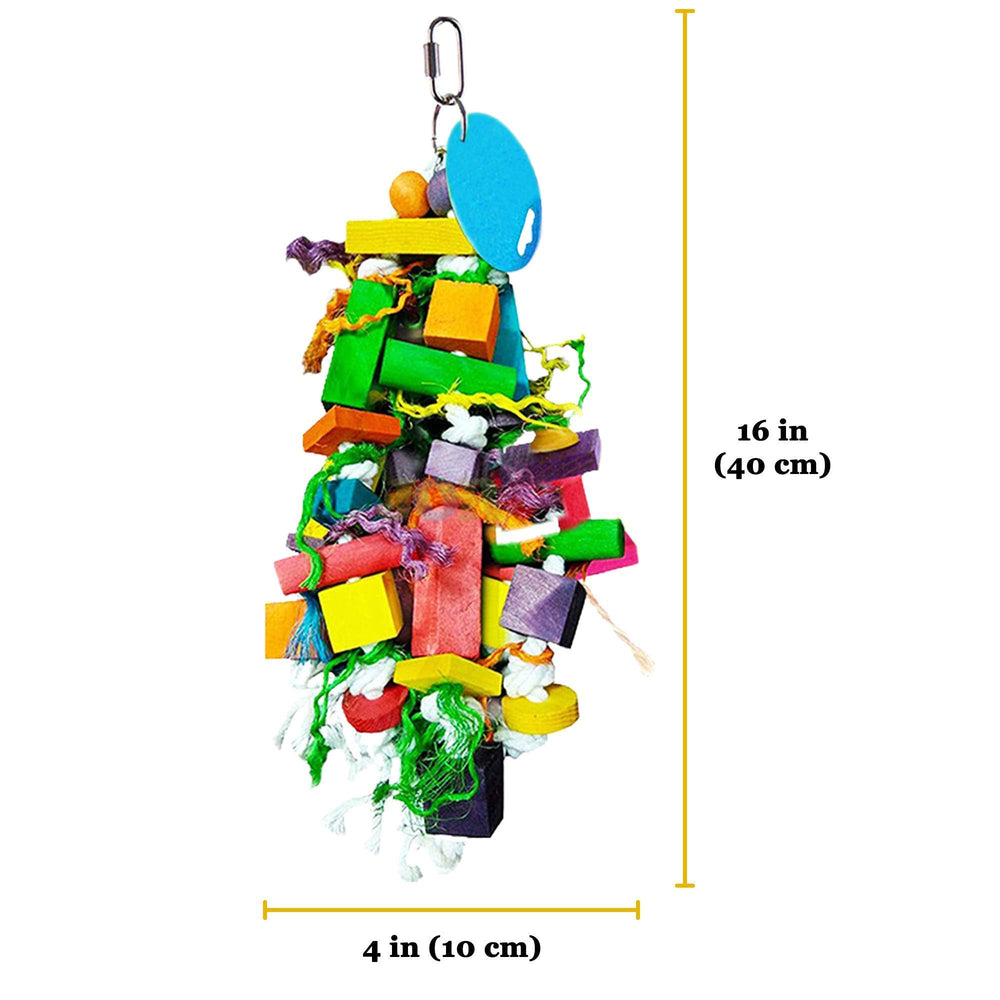 SunGrow parrot toy size fits small to conure-sized birds