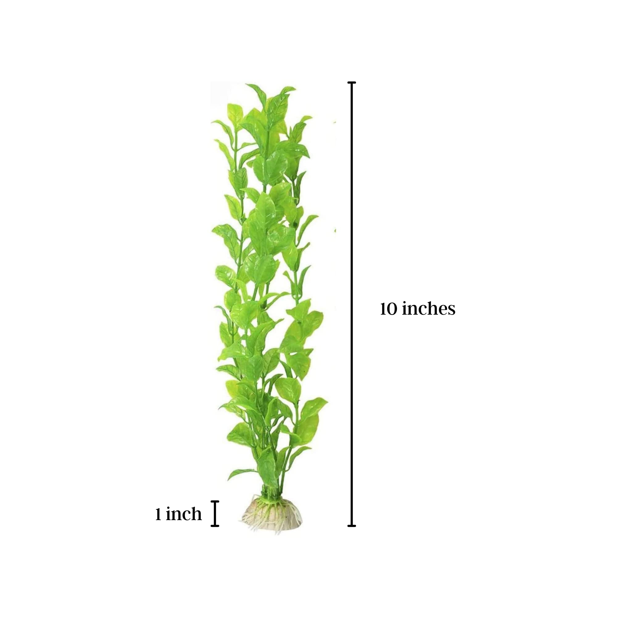 SunGrow plastic plant set tank compatibility close-up highlights versatile freshwater tank use.