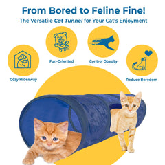 SunGrow Cat & Bunny Tunnel peek hole provides a playful lookout.
