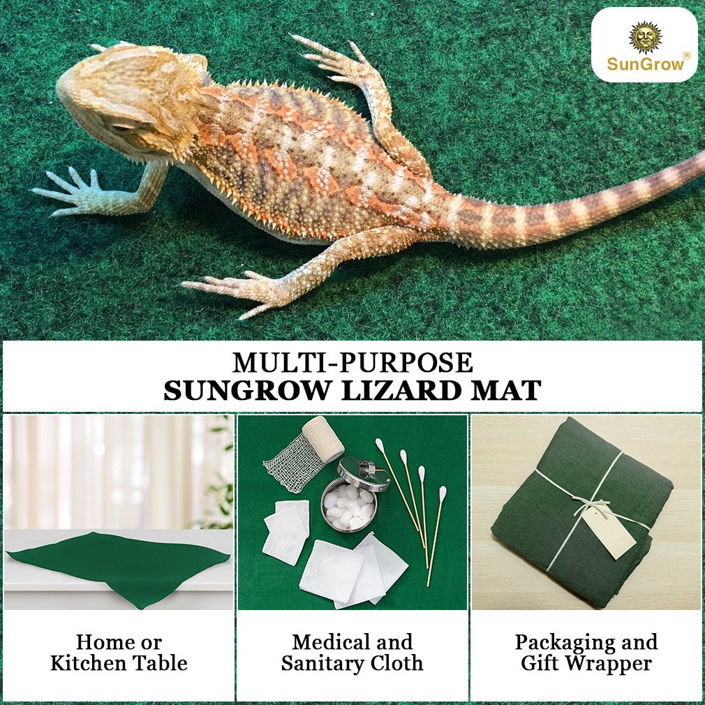 SunGrow Reptile Mat fast-drying design supports quick cleaning and reuse