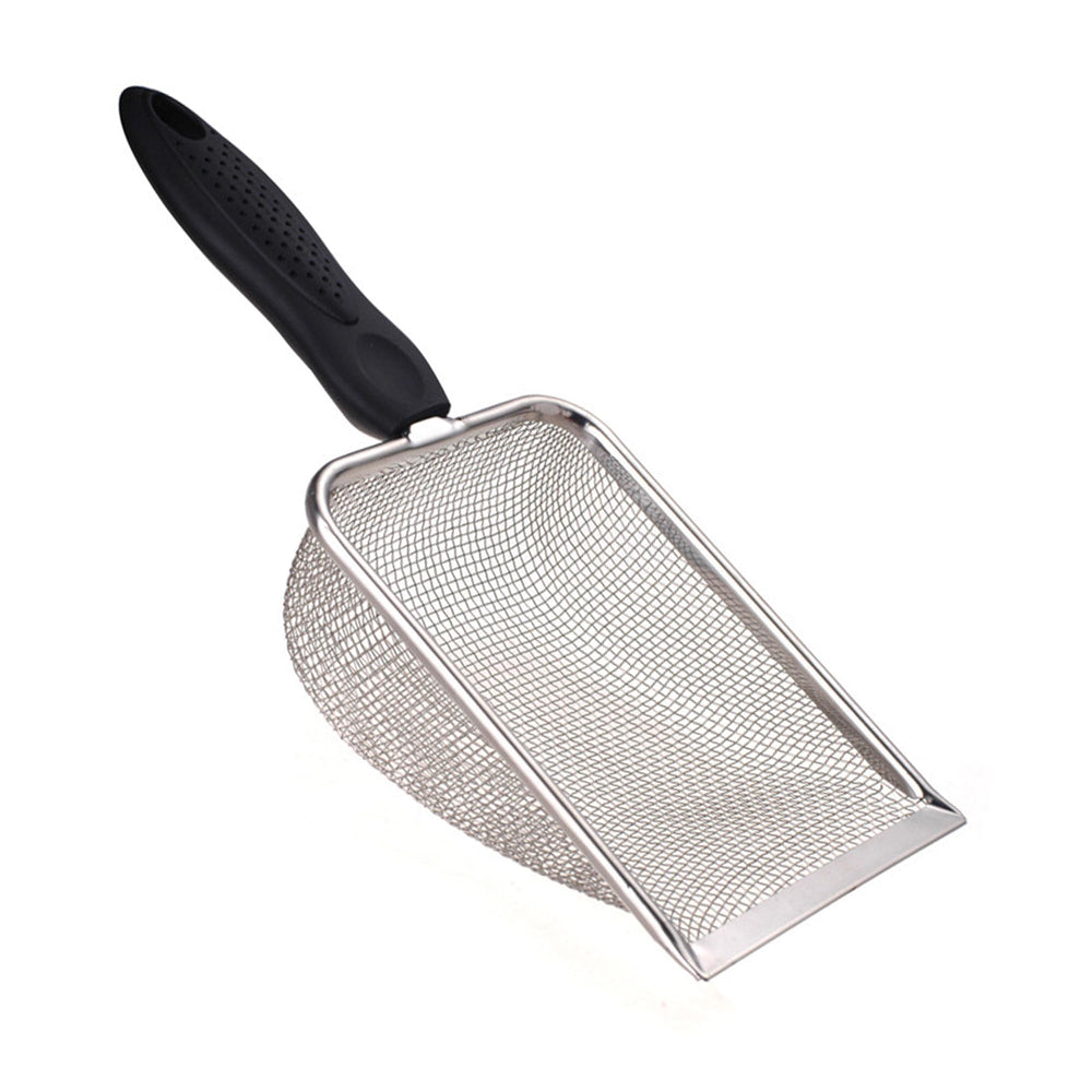 SunGrow Reptile Sand Scoop with fine mesh net for precise substrate sift in enclosures.