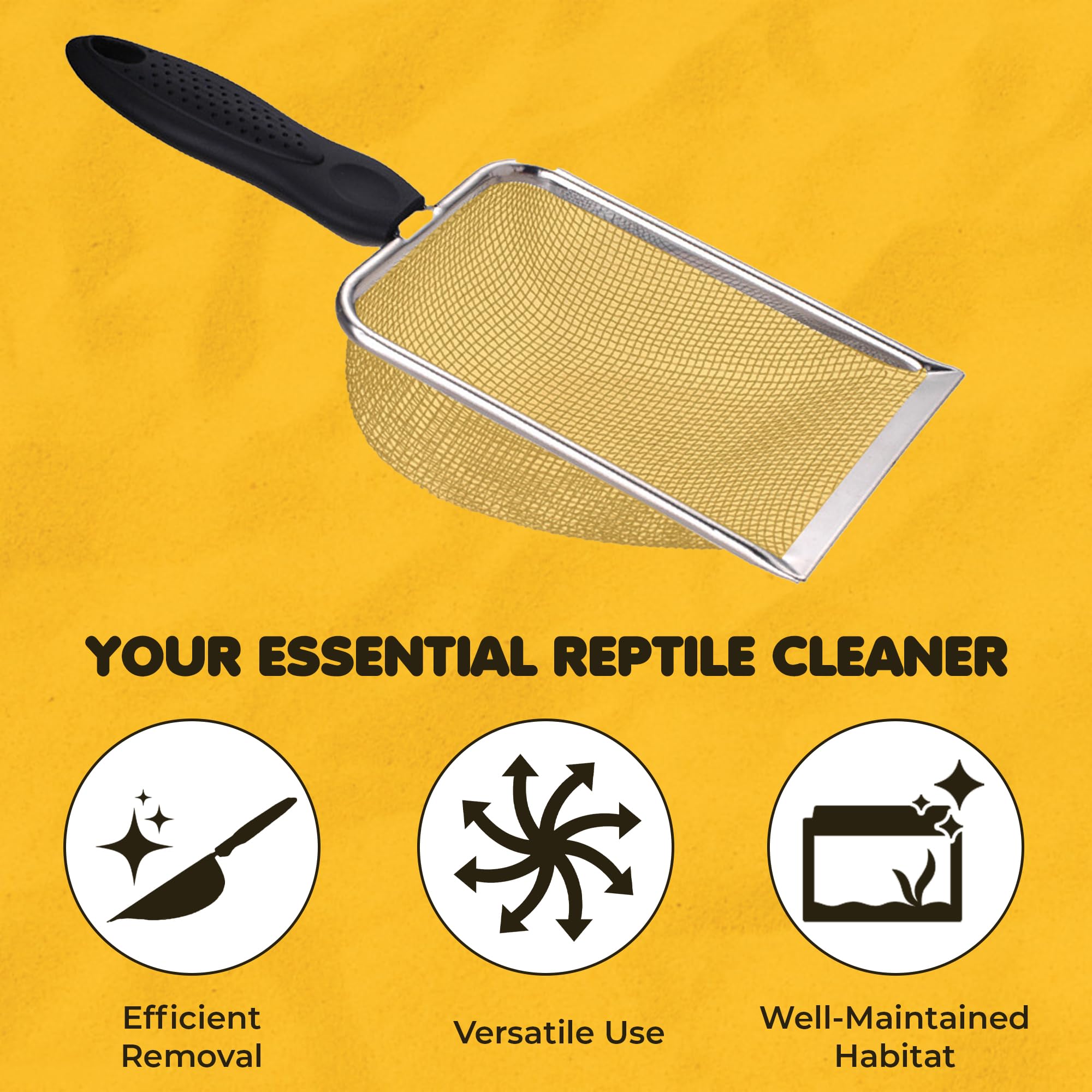 SunGrow stainless steel body built for durability in frequent enclosure care.