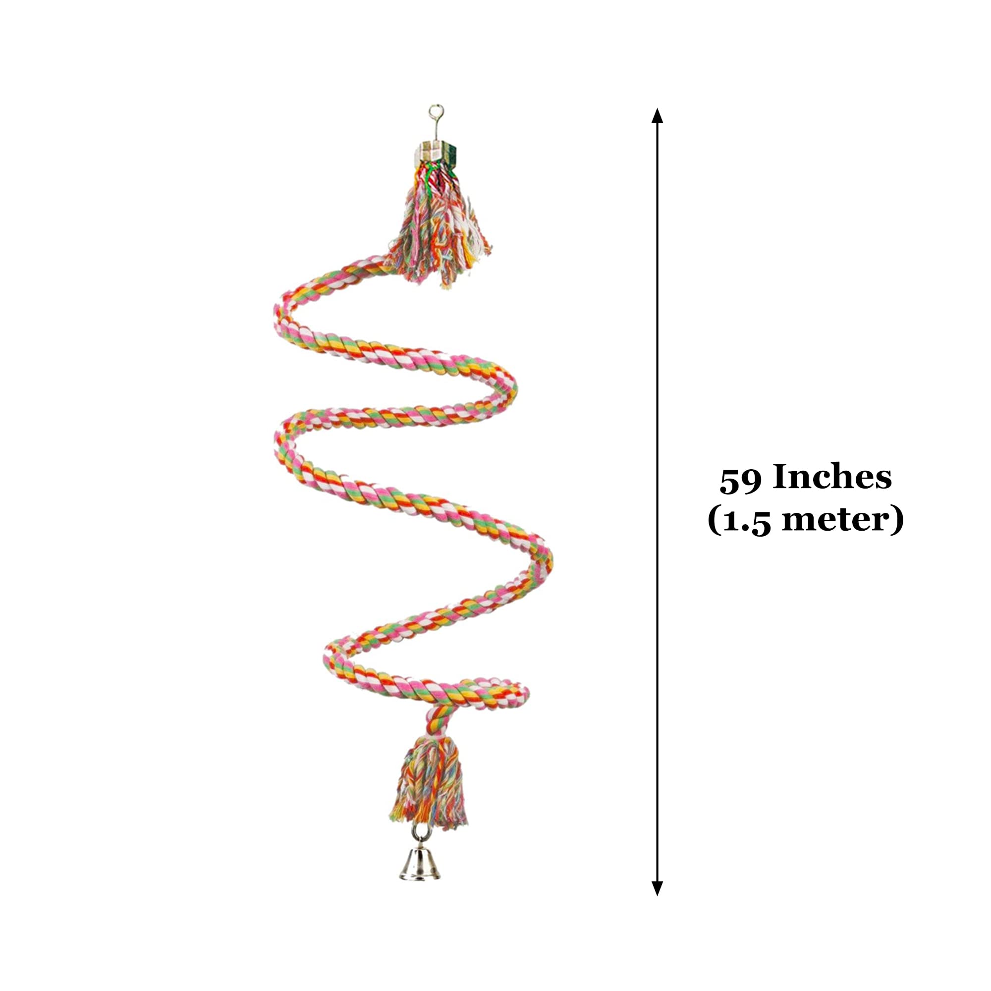SunGrow Rope Perch enriches cage environments with space to climb