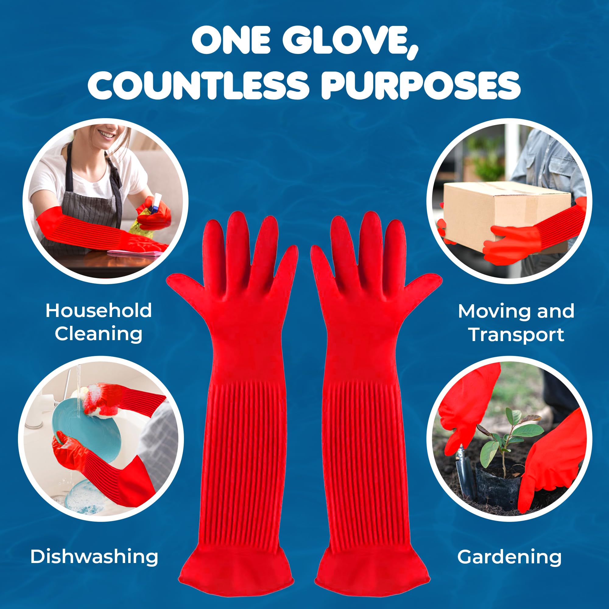 SunGrow aquarium gloves help reach into tanks safely.
