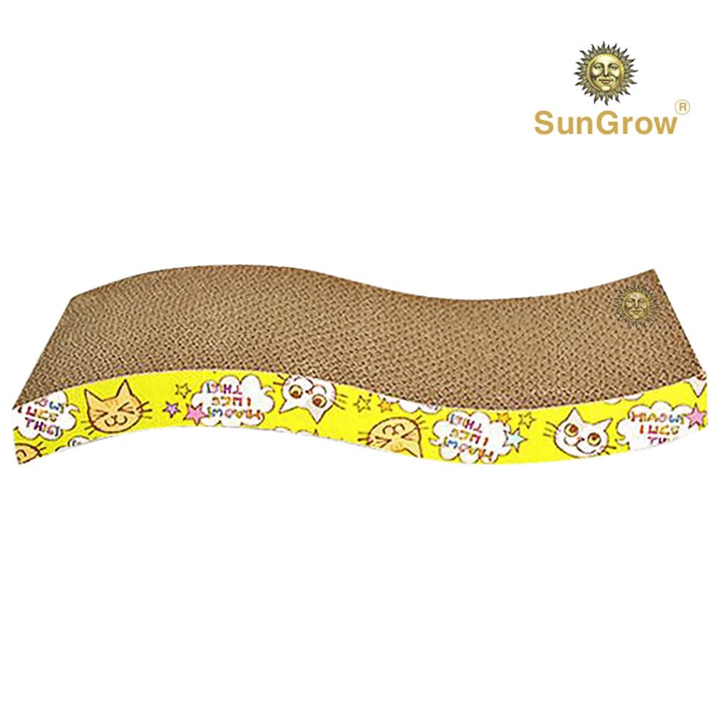 SunGrow Scratcher Board side view highlighting lightweight, reversible design for easy repositioning