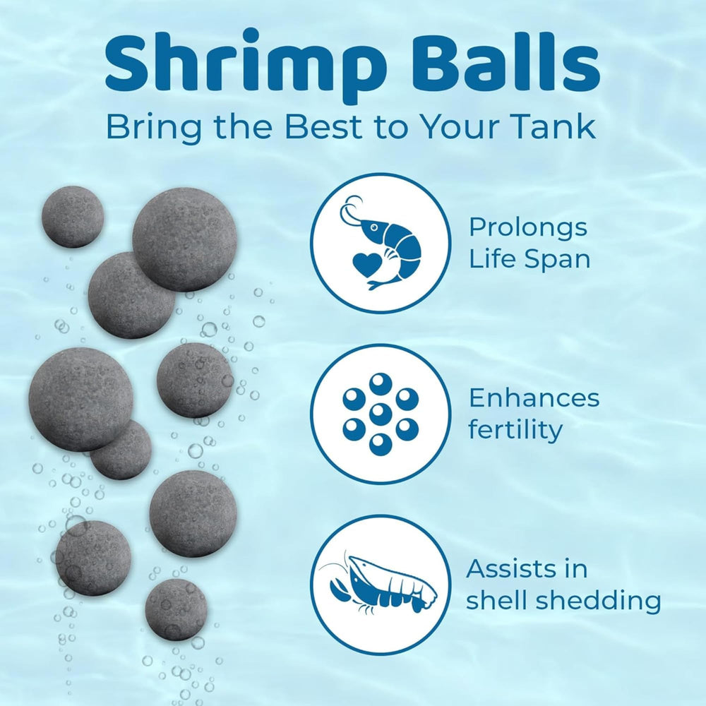 SunGrow shrimp-shed support balls offer surfaces to aid shedding in small tanks