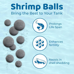 SunGrow shrimp-shed support balls offer surfaces to aid shedding in small tanks