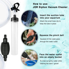 SunGrow substrate cleaner for tanks removing debris from gravel and sand