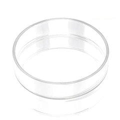 SunGrow glass shrimp dish filled with pellets enables easy food monitoring.