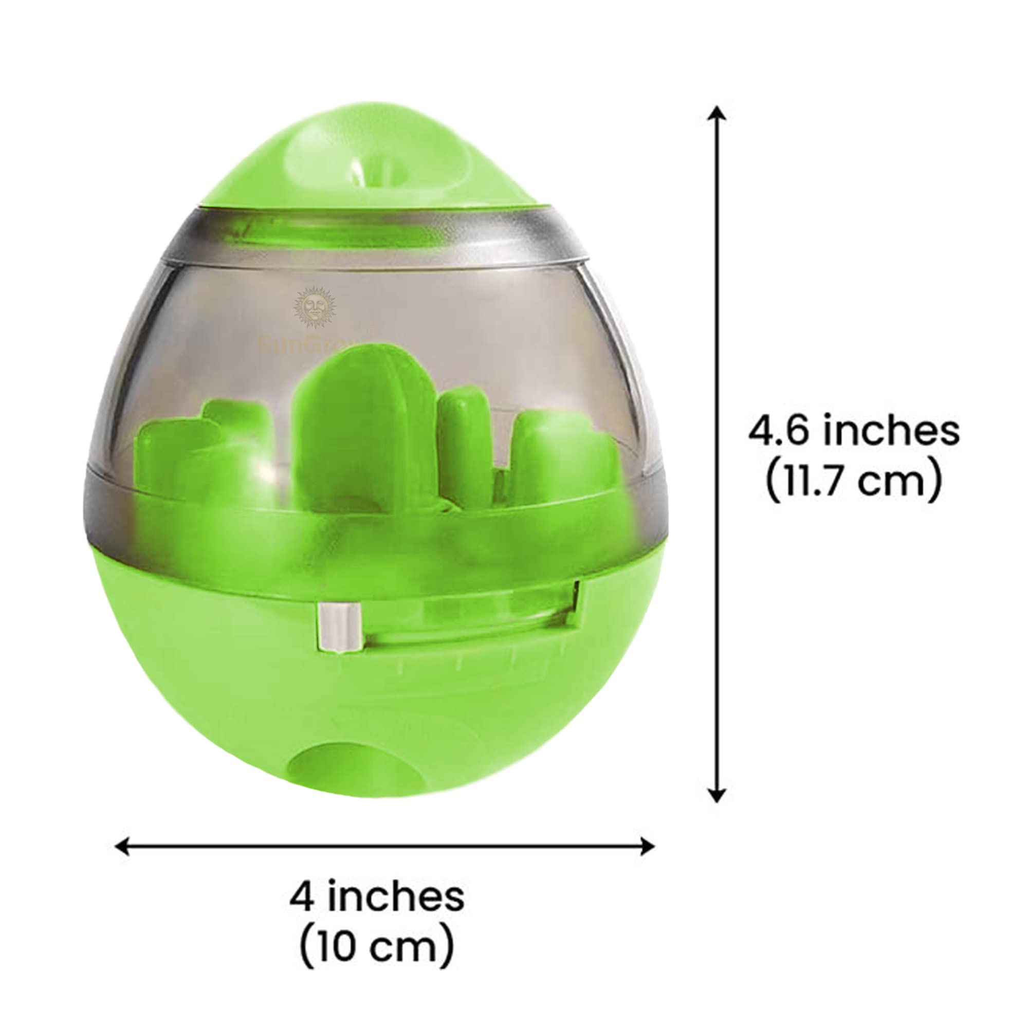 SunGrow Treat Ball durable-shell closeup—built for active households