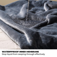 Sunheir dog blanket waterproof layer blocks spills protecting couches during meals or play