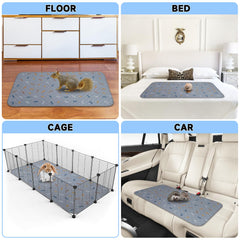 Sunheir guinea pig pad used as liner under enclosure for protection
