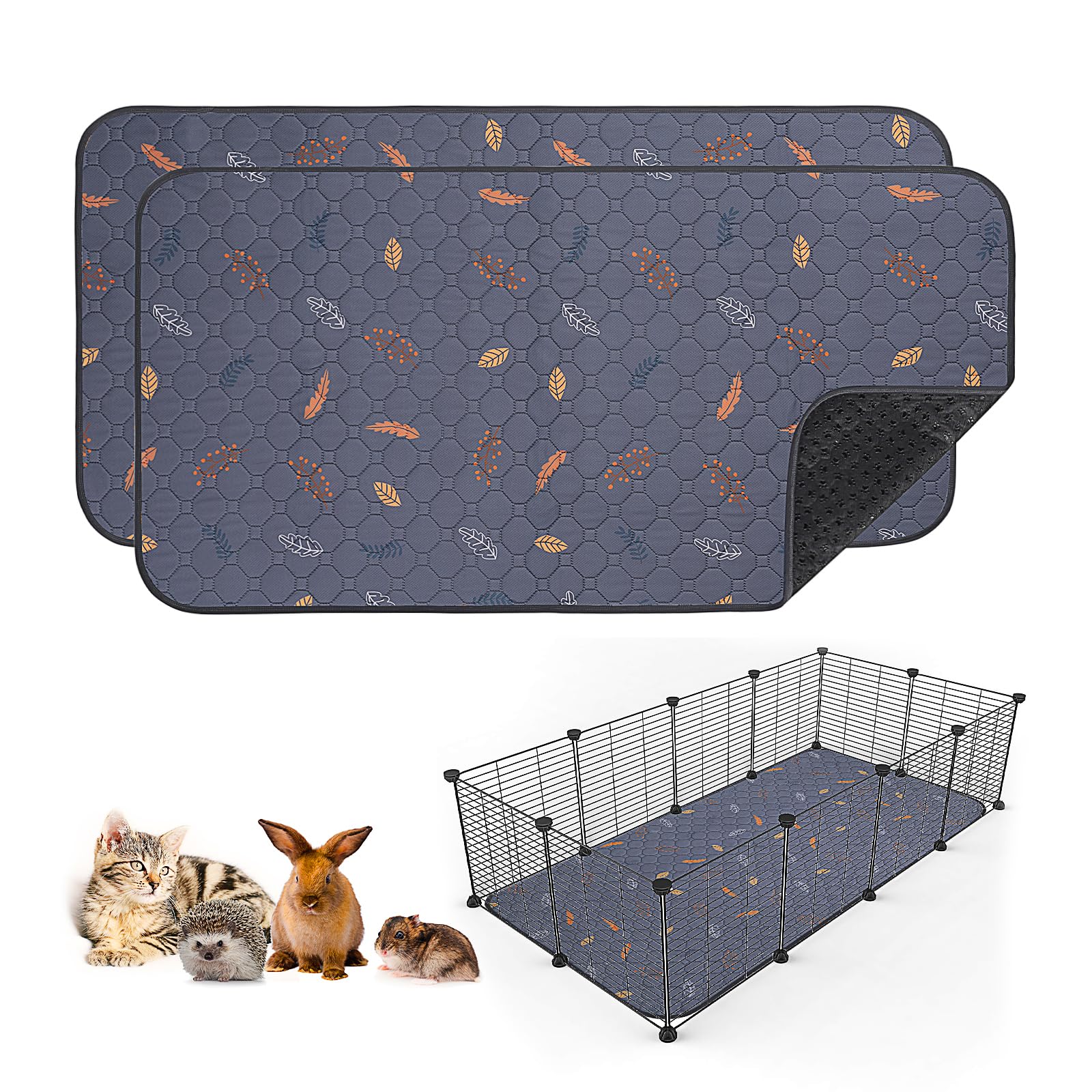 Sunheir guinea pig pee pad 2-pack ready for cage lining and cleanup
