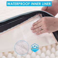 Sunheir Orthopedic Dog Bed egg-crate foam detail emphasizes joint-friendly support during rest.