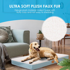Sunheir Orthopedic Dog Bed removable washable cover eases cleaning after muddy adventures.