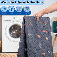 Sunheir washable pee pads machine-washable for repeated use and softness.