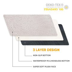 Sunheir dog bed cover waterproof layer protects against spills