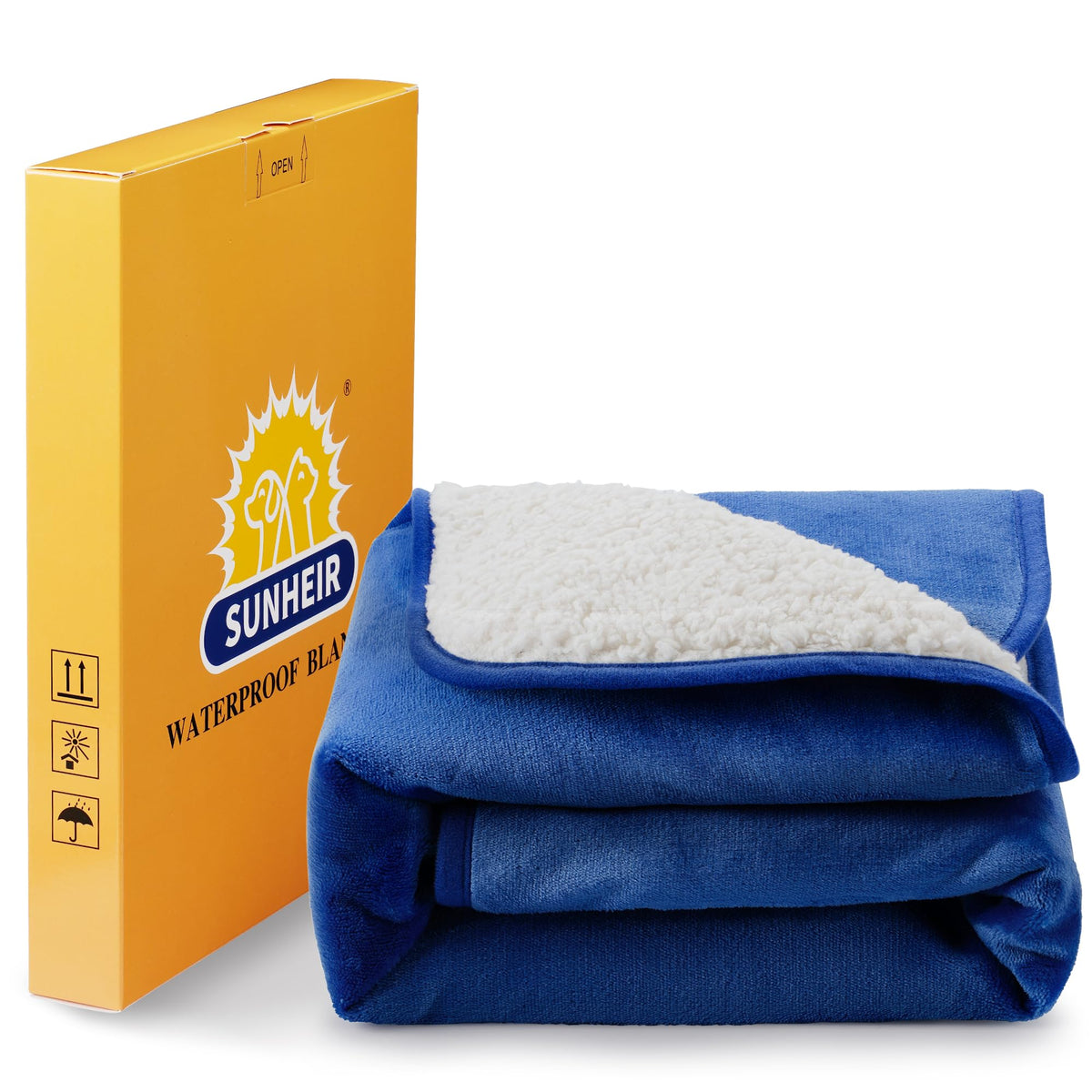 Sunheir waterproof dog blanket protects couches from spills and pet hair.