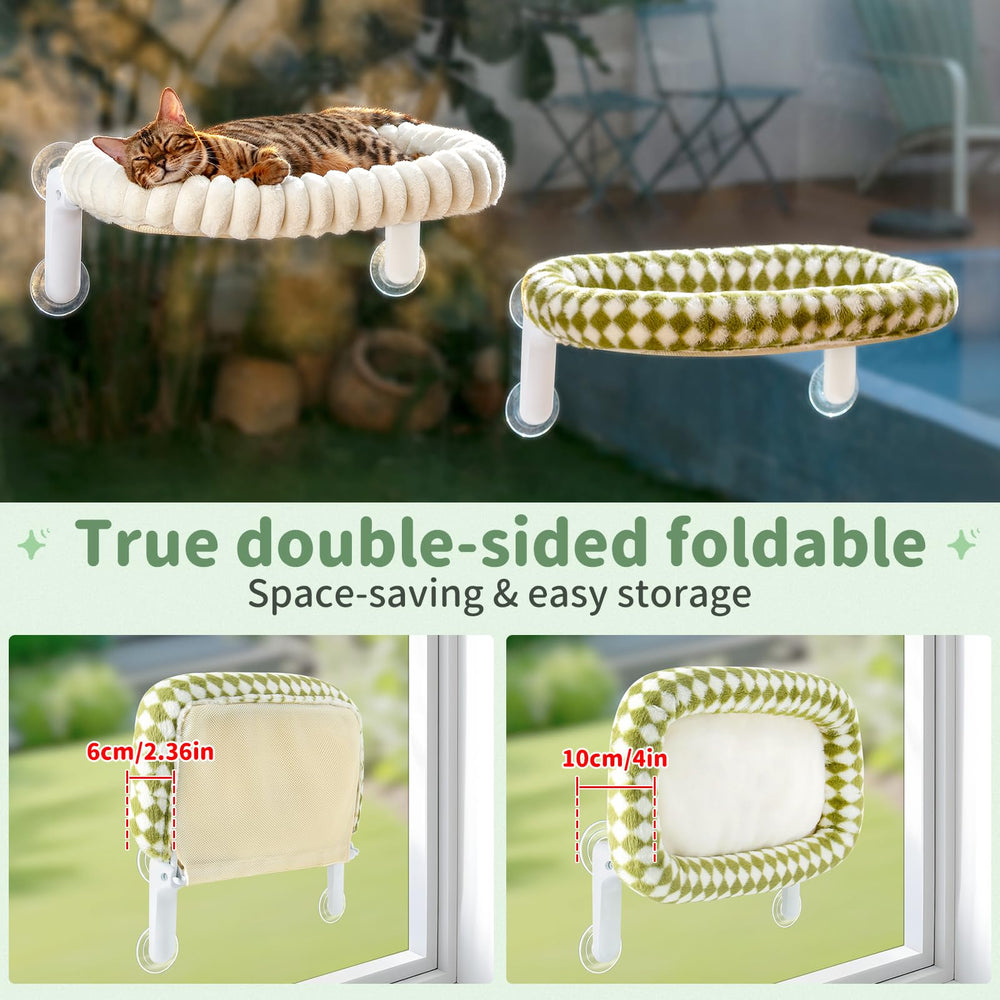 Sunhoo reinforced steel frame supports up to 40 lbs for larger cats