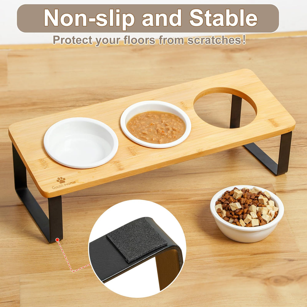 Sunhoo three-bowl design suits multi-cat households for simultaneous meals.