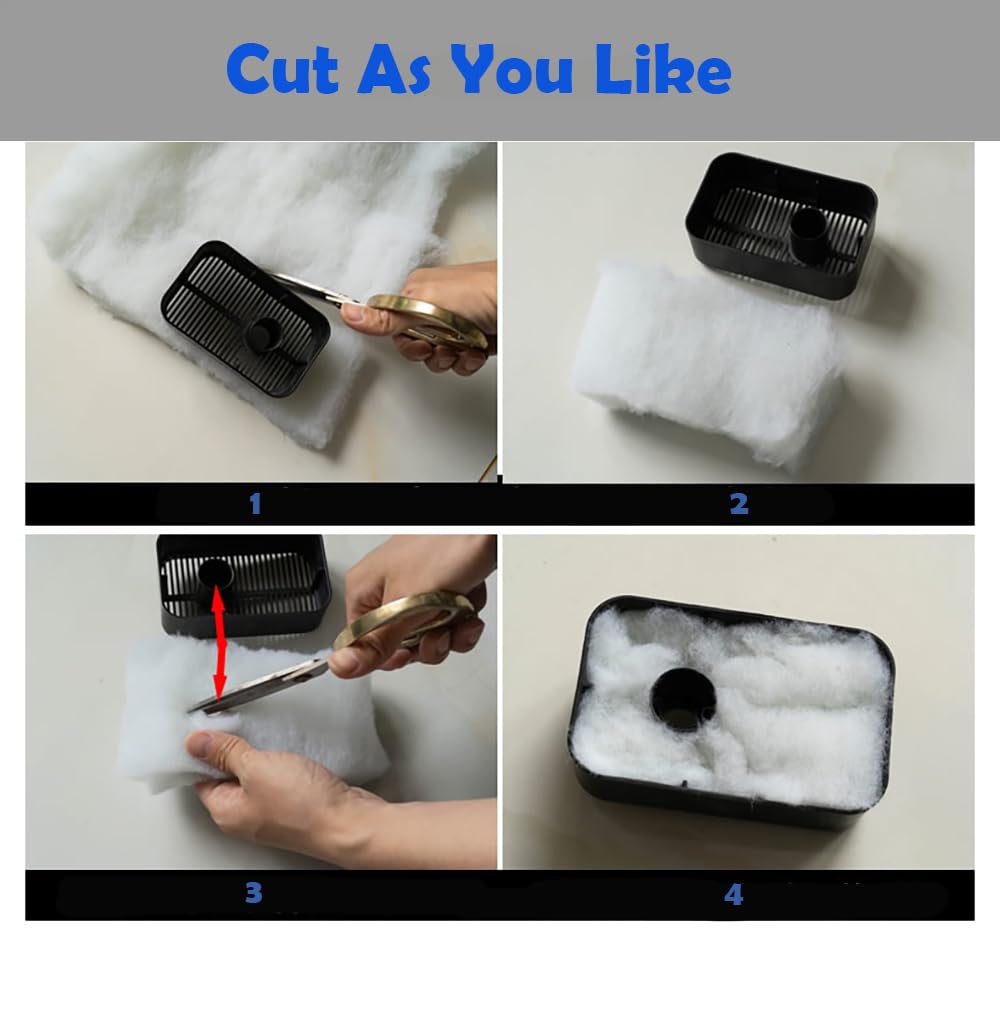 Sunjojo aquarium filter media promotes clearer water by trapping debris effectively