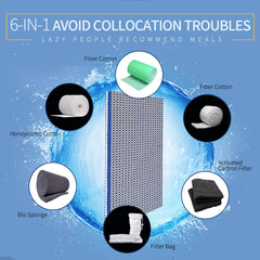 Sunjojo 8-layer honeycomb mesh highlights durability and ease of cleaning.